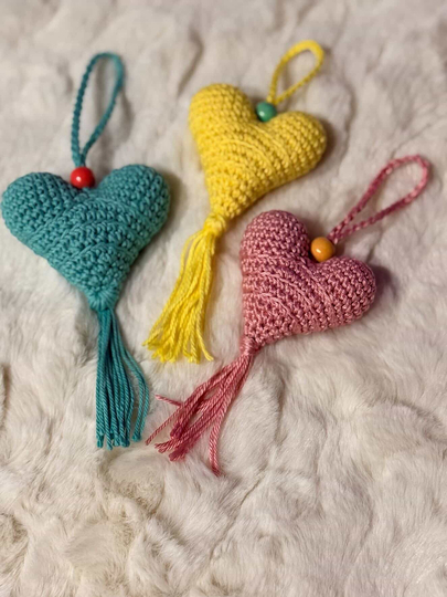 Häkelanleitung Boho Herz – moderne Boho Deko selbst häkeln