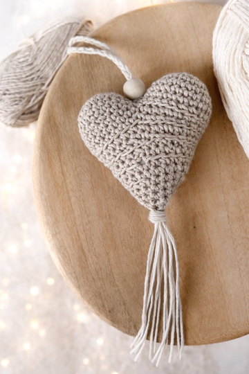 Häkelanleitung Boho Herz – moderne Boho Deko selbst häkeln