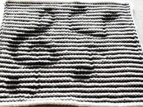 Musik - Noten in Schattenstricktechnik