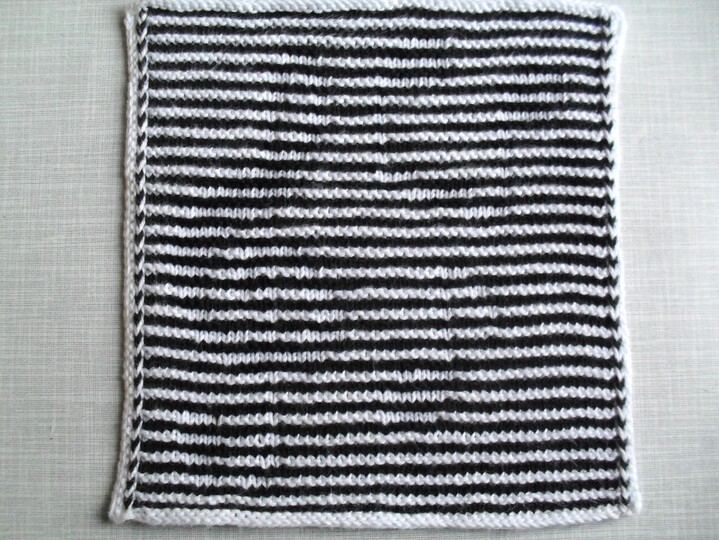 Musik - Noten in Schattenstricktechnik