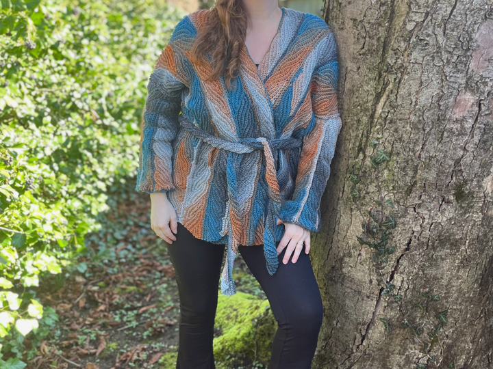 Crochet Pattern Cardigan "Dancing Leaves"