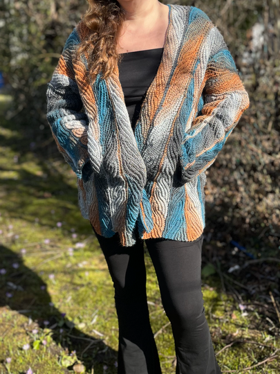 Crochet Pattern Cardigan "Dancing Leaves"