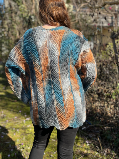 Crochet Pattern Cardigan "Dancing Leaves"