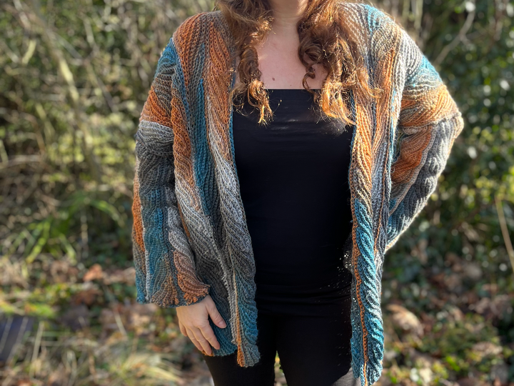 Crochet Pattern Cardigan "Dancing Leaves"