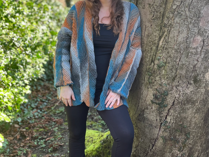 Crochet Pattern Cardigan "Dancing Leaves"