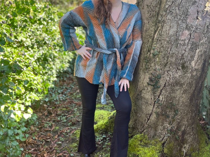 Häkelanleitung Cardigan "Dancing Leaves"