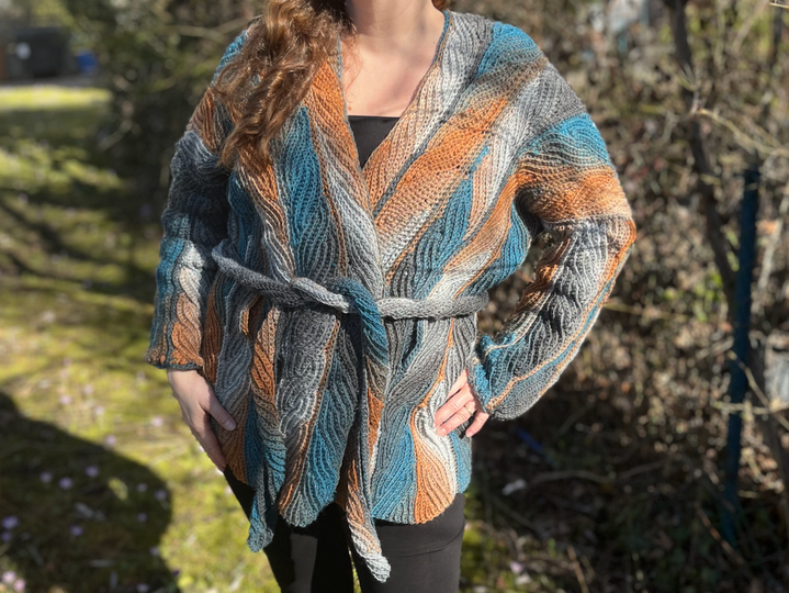 Häkelanleitung Cardigan "Dancing Leaves"