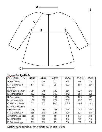 Tegaia, Jacke & Weste, Größe 40 bis 62