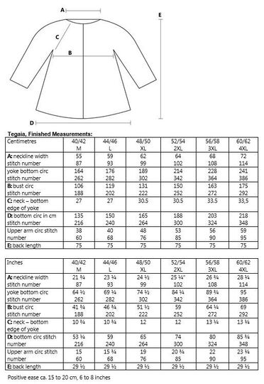 Tegaia, jacket & vest, sizes M to 4XL