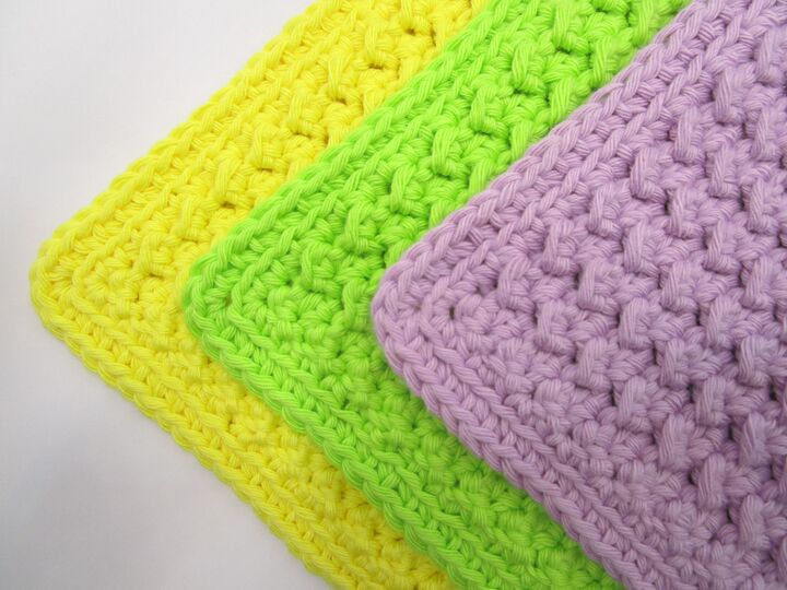 Topflappen "Frühling" einfach & doppelt gehäkelt