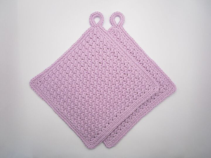 Topflappen "Frühling" einfach & doppelt gehäkelt