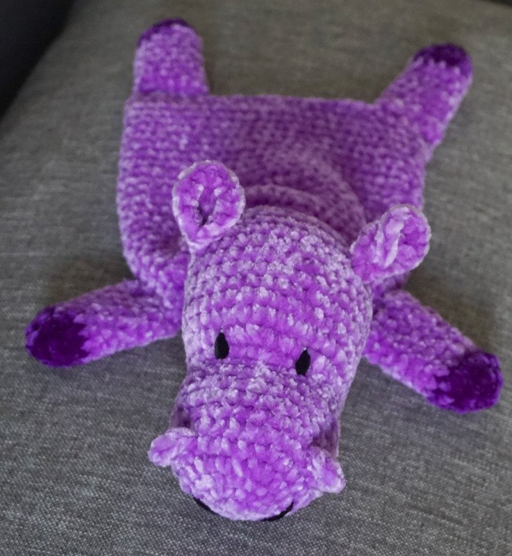 Crochet Pattern "Happy Hippo" Cuddle Cloth – The Cozy Companion - Image 3