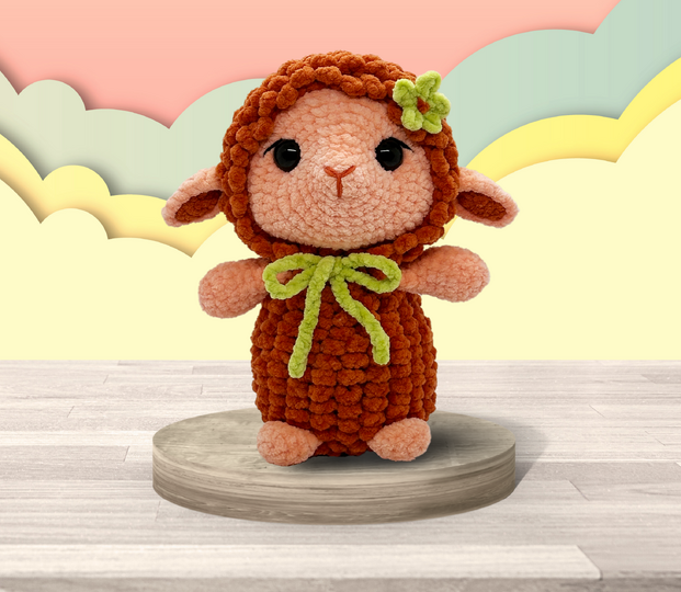 Amigurumi Lamm Häkelanleitung, Schaf Kuscheltier, PDF Anleitung.