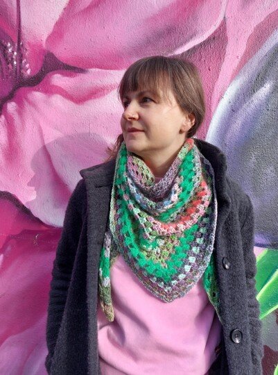 Anleitung, REGRANNY shawl, Grannyshawl, Häkelanleitung