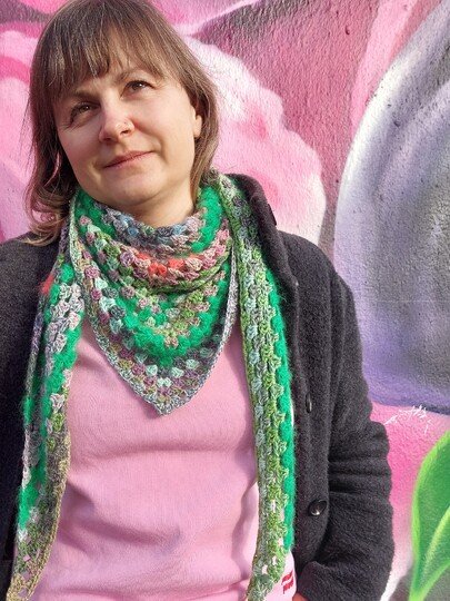 Anleitung, REGRANNY shawl, Grannyshawl, Häkelanleitung