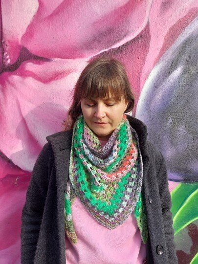 Anleitung, REGRANNY shawl, Grannyshawl, Häkelanleitung