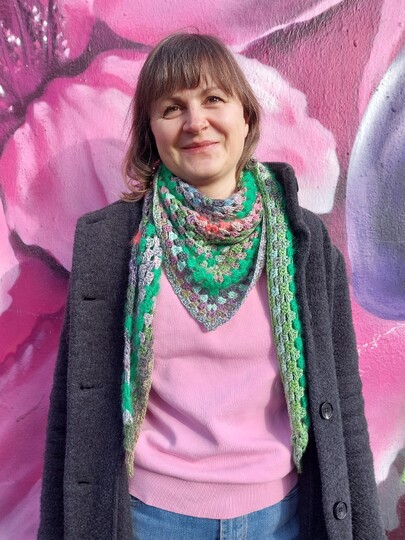 REGRANNY shawl, crochet pattern, Granny shawl