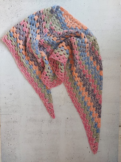 REGRANNY shawl, crochet pattern, Granny shawl