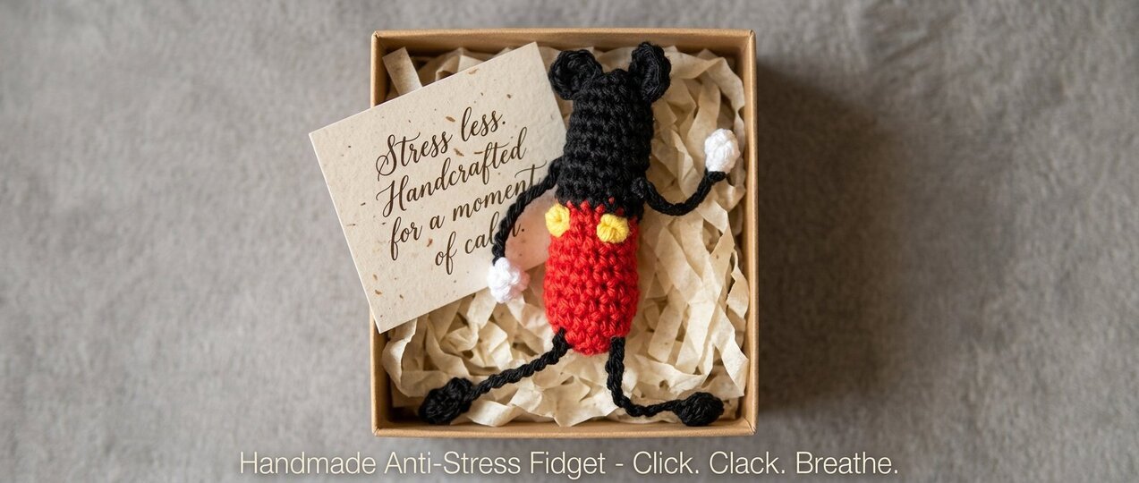 Crochet Anti-Stress Clicker – Cute DIY Fidget Toy