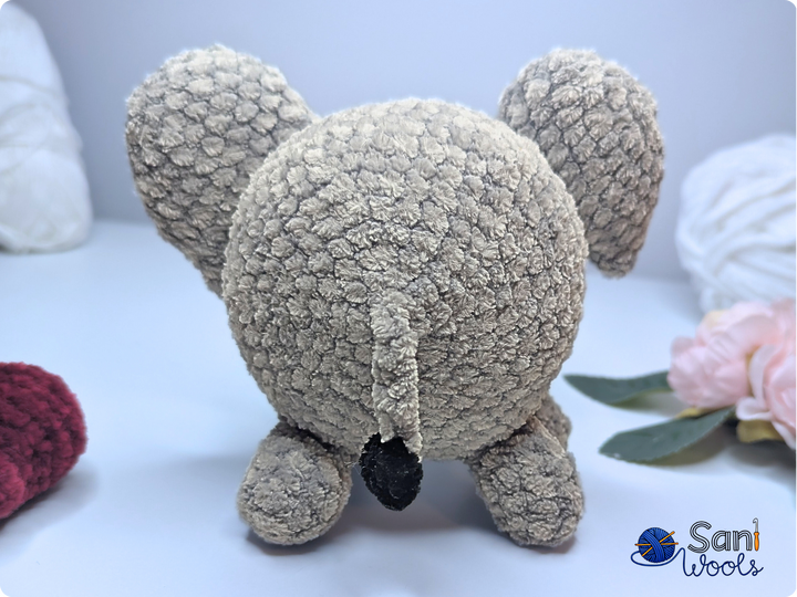 Crochet Pattern Elephant Ebo – No-Sew Amigurumi Elephant