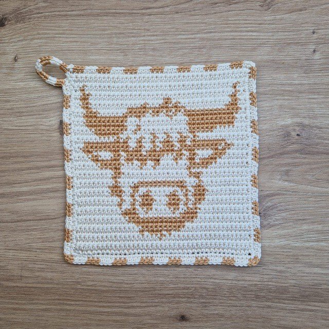 Häkelanleitung Topflappen "Galloway" - Bild 3