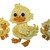 Duck family crochet applique
