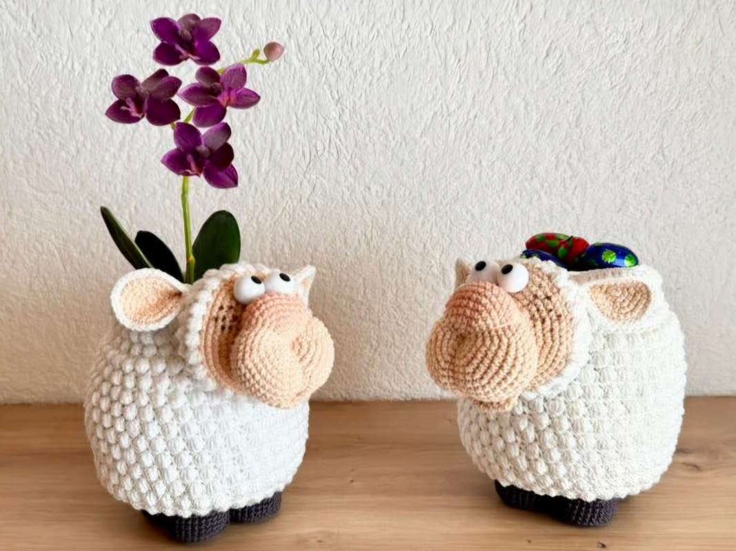 Häkelanleitung  Schaf - Glas - Bild 11