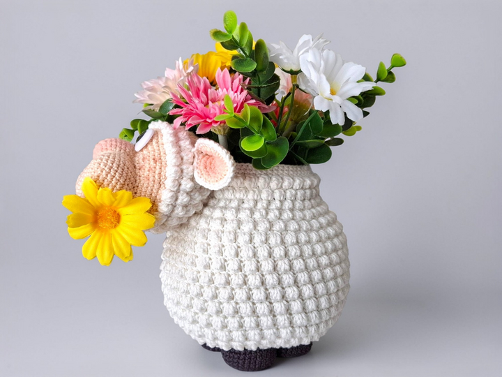 Häkelanleitung  Schaf - Glas