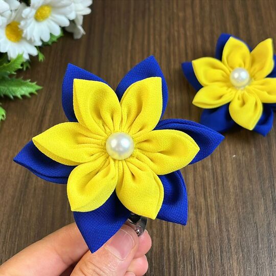Fabric Flower Hair Clip Sewing Pattern PDF – Petal Blossom