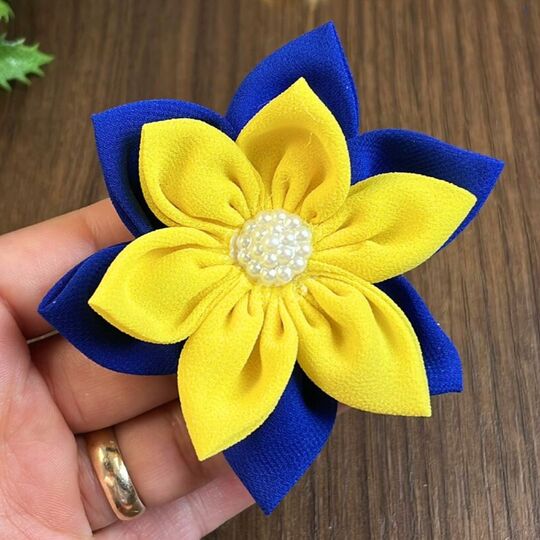 Fabric Flower Hair Clip Sewing Pattern PDF – Petal Blossom