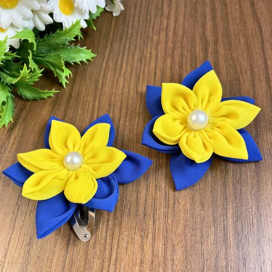 Fabric Flower Hair Clip Sewing Pattern PDF – Petal Blossom