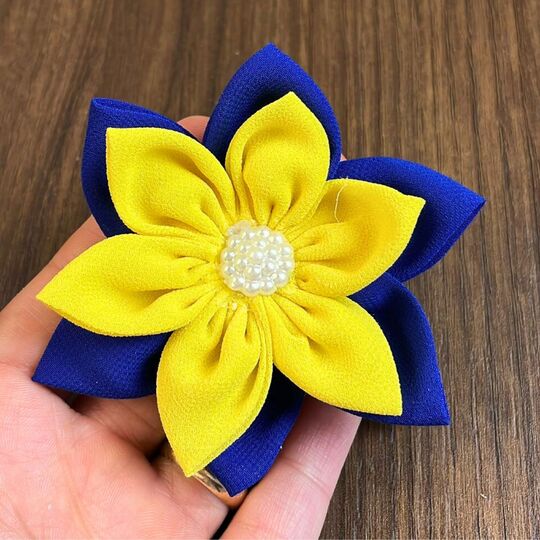 Fabric Flower Hair Clip Sewing Pattern PDF – Petal Blossom