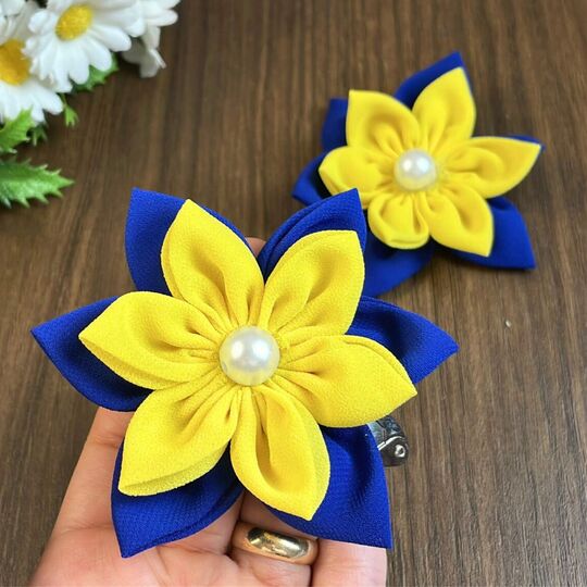 Fabric Flower Hair Clip Sewing Pattern PDF – Petal Blossom