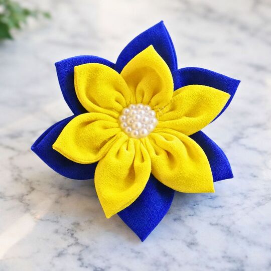 Fabric Flower Hair Clip Sewing Pattern PDF – Petal Blossom