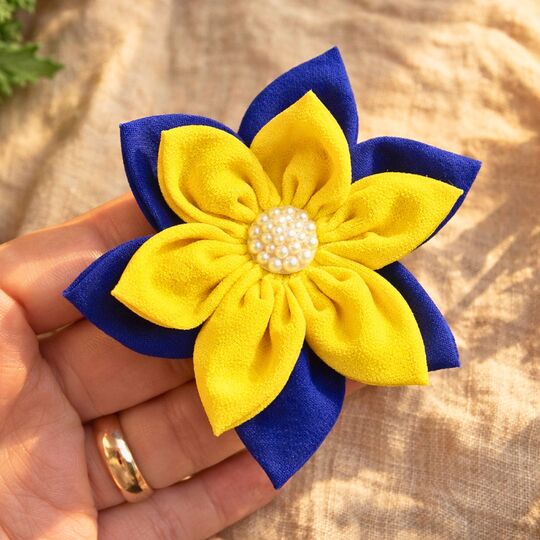 Fabric Flower Hair Clip Sewing Pattern PDF – Petal Blossom
