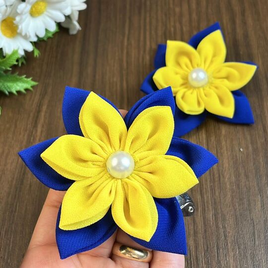 Fabric Flower Hair Clip Sewing Pattern PDF – Petal Blossom