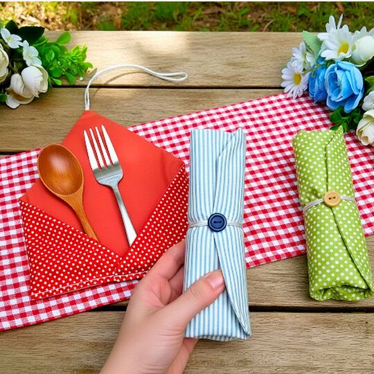 Roll-Up Fabric Organizer Sewing Pattern PDF