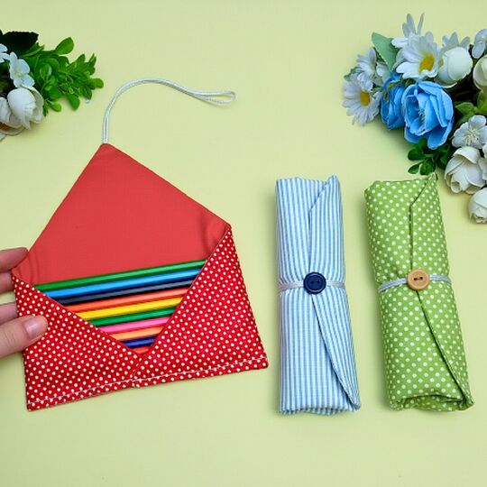 Roll-Up Fabric Organizer Sewing Pattern PDF