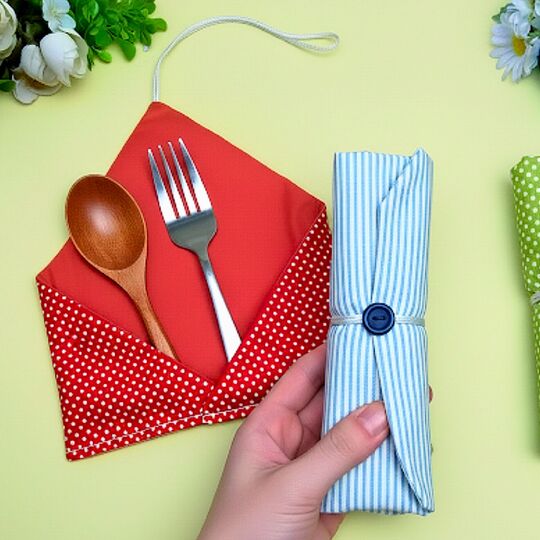 Roll-Up Fabric Organizer Sewing Pattern PDF