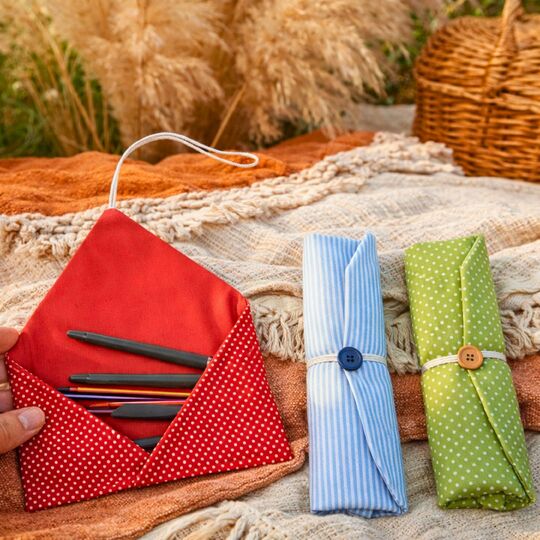 Roll-Up Fabric Organizer Sewing Pattern PDF