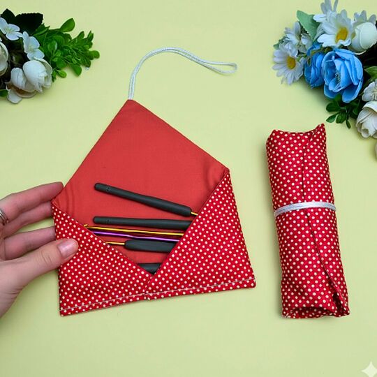 Roll-Up Fabric Organizer Sewing Pattern PDF