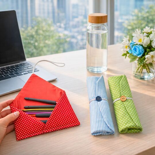 Roll-Up Fabric Organizer Sewing Pattern PDF