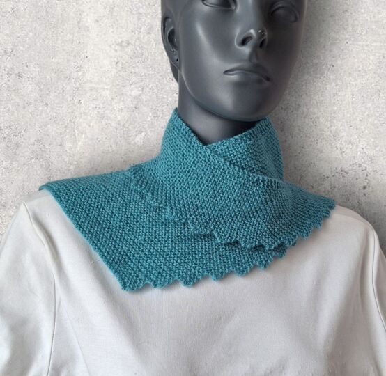 Strickanleitung Mini - Sicheltuch, kleiner Schal, Halstuch    #371