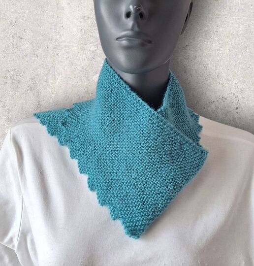 Strickanleitung Mini - Sicheltuch, kleiner Schal, Halstuch    #371