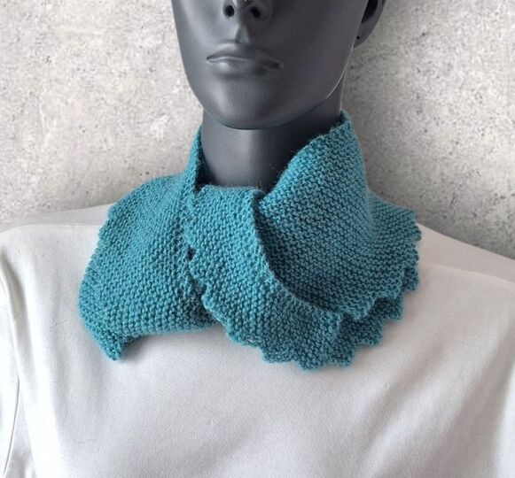 Strickanleitung Mini - Sicheltuch, kleiner Schal, Halstuch    #371