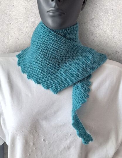 Strickanleitung Mini - Sicheltuch, kleiner Schal, Halstuch    #371