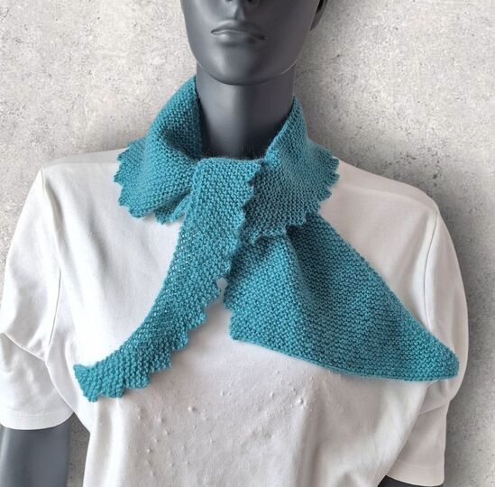 Strickanleitung Mini - Sicheltuch, kleiner Schal, Halstuch    #371