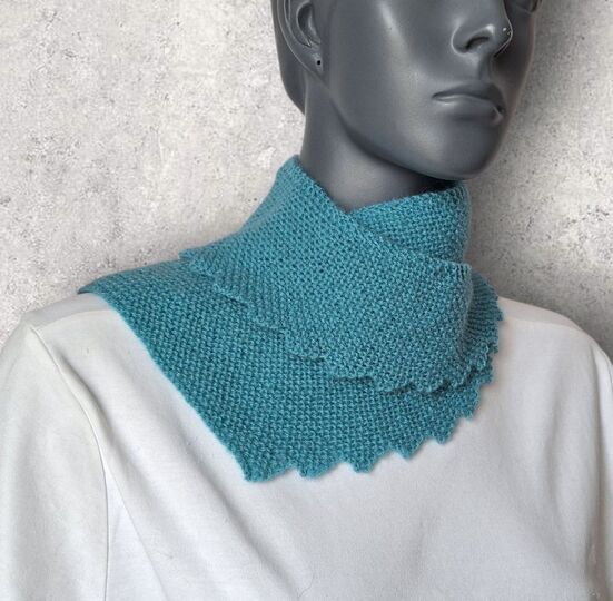 Strickanleitung Mini - Sicheltuch, kleiner Schal, Halstuch    #371