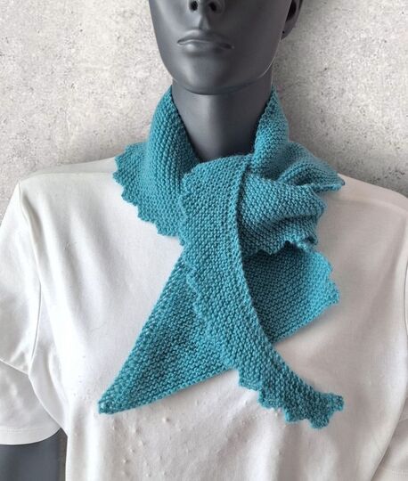 Strickanleitung Mini - Sicheltuch, kleiner Schal, Halstuch    #371