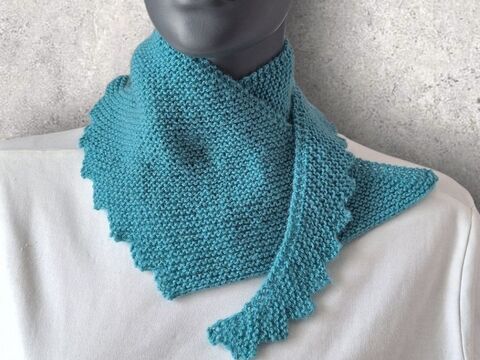 Strickanleitung Mini - Sicheltuch, kleiner Schal, Halstuch    #371